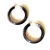 Import Fashion Jewelry Accessories Rich Chocolate Finish Stainless Steel Hoop Earrings from USA