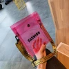 Fashion PVC transparent women 2020 new mini jelly handbags for women