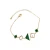 Import fashion trendy jewelry green charm bracelet women from China