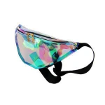 Fashion Womens PVC Hologram Fanny Pack Belt Waist Bum Bag