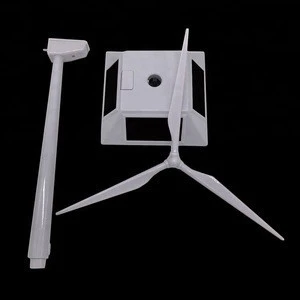 Fashionable design white paint educational toys small solar windmill