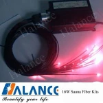 Fiber Optic Lights 16W Sauna Fiber Kits with starlight for Infrared Room Lights