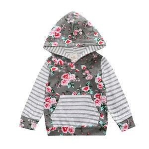 Floral hoodie baby clothing set 2019 spring autumn 100% cotton M90301