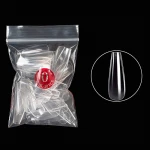FOCSTAR 500pcs Ballerina Gel Nails Extension Full Cover Fake False Nail Tips Artificial Finger Nails (BTB013)