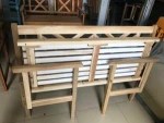 Folding Bench 120x57x91,5 cm Acacia, oil finishing or PU painted