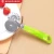 Import Food Grade Kitchen Gadget Pizza Tools Stainless Steel double head Round Pizza Knife with wood handle coating colorful paint from China