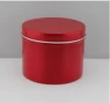 food grade tea metal tin with slide lid,red aluminum tea tin cans for food canning