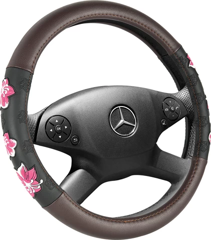 Four Seasons  Comfortable Steering Wheel Cover Ladies Sakura Summer Non-skid Handle Cover