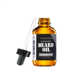 Fragrance Free Beard Oil & Leave In Conditioner, 100% Pure Natural for Groomed Beards, Mustaches, & Moisturized Skin 1 Oz