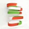Free sample wristband supplier 1/2 inch custom rainbow color design rubber band cheap bulk 100% silicone wristbands