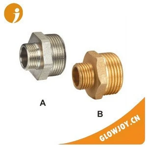 (FT-1602)good quality reducing nipple female pipe fitting,brass pipe fitting,water pipe compression fitting