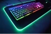 Gaming Mouse Pad Luminous RGB Gaming Keyboard Desktop Mouse Pad Anti-Slip Adjustable Lighting Mouse Pads