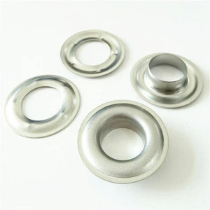 Garment accessories stainless steel ring eyelets and grommets,15mm metal eyelets for curtain