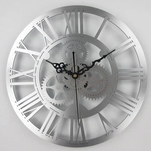 Gear Wall Clock Skeleton mechanical Clock Big Gear Wall Clock