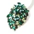 GENYA Magnificent Stylish Alloy Plating Mosaic Process Crystal Petal Shaped Hollowed-out Women Brooch