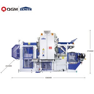 germany brick making machinery QT10-15 zenith block machine for hollow block/paver /curbstone making