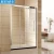 Import glass folding bath one fixed glass sliding rail shower screens from China