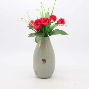 Glazed and decoration firing Ceramic vase