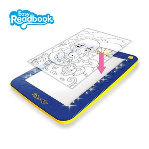 Glowing 3D magic drawing board for children light up in the dark