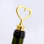 Gold Color Combination Wine Stopper Set in Gift Box Bride and groom Wedding Party Bridal Shower Favor Guest Gift