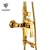 Import Gold Plated Modern Wall Mount Brass Bathroom Faucet Shower Set from China