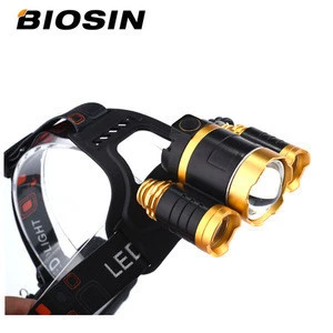 Gold Supplier Amazon Aluminum Alloy Most Powerful 6000lumen Micro USB Zoomable And Rechargeable Led Headlamp