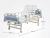 Import Good Price Hospital Furniture Manufacturers 2 Functions Two Cranks Manual Hospital Bed from China