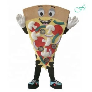 Good ventilation Pizza costume mascot, custom pizza cartoon costume ideas