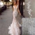 Gorgeous Mermaid Wedding Gown Embroidered Floral Lace Bridal Dresses Sexy V-Neck Backless Wedding Dress robe de mariage