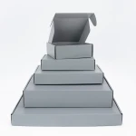 Gray Gift Box corrugated box Festival Party storage display box exquisite carton support custom size printing logo