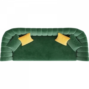 Green Color Modern Design Furniture Top Quality Flannelette Fabric Sofa Set Luxury Chesterfield Sofa