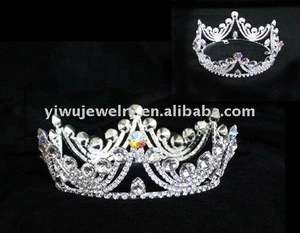 H172-176 Women Pageant Jewellery Rhinestone Big Fashion Crown Tiaras