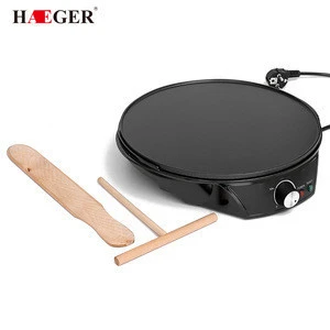HAEGER Home Kitchen  Commercial Electric Pancake Machine Non-stick Coating Crepe Maker Electric Crepe Making Machine