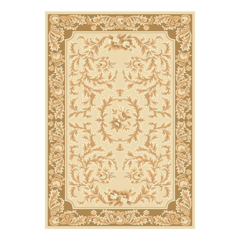 Hand Woven  Wool and Silk  Shandong Carpet  Floral Design Washed  Fluffy Luxurious  Area Rugs