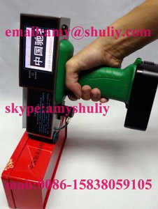 Handheld Inkjet Code Printer on Wood, Metal, Plastic, Carton by Digital Printing Batch Coding//whatsapp:0086-15838059015