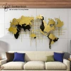 Handmade Home Decoration 3D Large Wall Hanging Decor Metal World Map