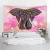Import Handpainting Watercolor Elephant 3D Digital Printed Polyester Tapestry Wall Hanging from China