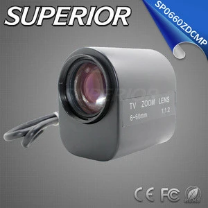 HD 1/3" CS Varifocal 6-36mm 6-60mm 8.5-51mm Three Motor Iris Focus Motorized Zoom CCTV Camera Lens