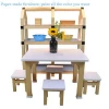 Healthy PAPER FURNITURE kids table chair set of children furniture guangdong
