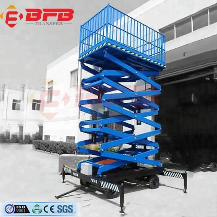 Heavy duty electric hydraulic mobile scissor lift table for india