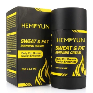 Hempyun-Waist Trainer Private Label Fat Burning Cream,Workout Enhancer Gel Stick Sweat Cream With Coconut Oil