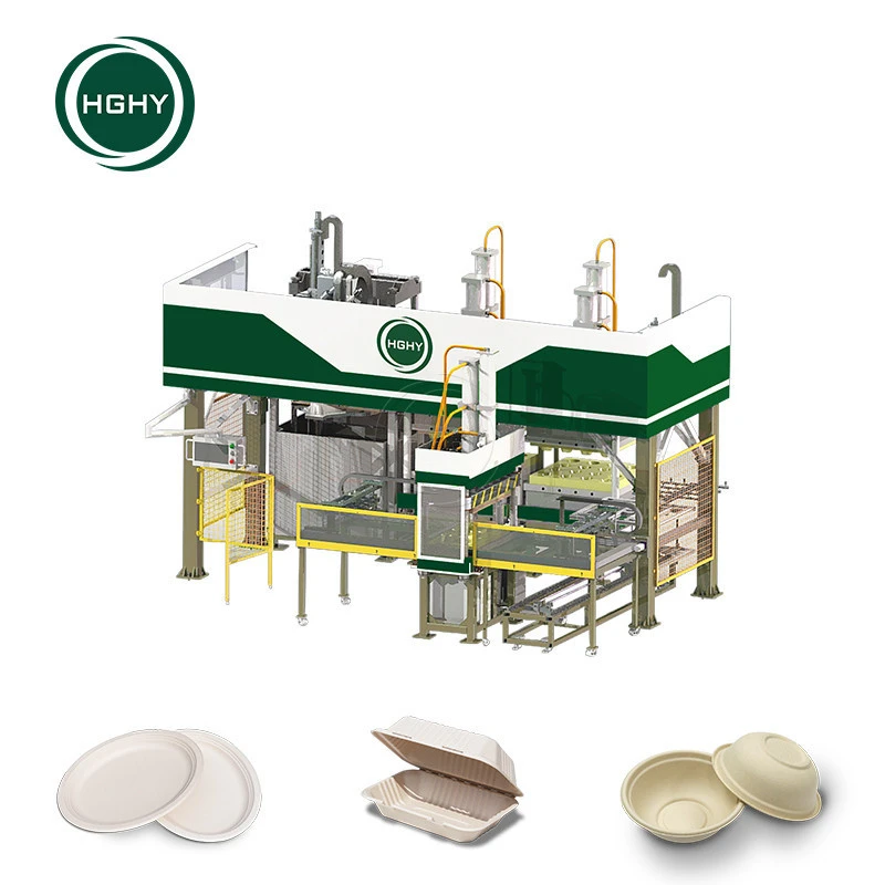 HGHY automatic pulp paper plate making machine paper moulding machine