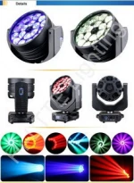 Hi-LTTE B-EYE 18PCS 15W Zoom Wash LED Moving Head Stage Light