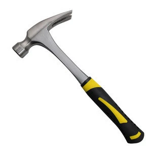 High Carbon Steel Fine Polished Fiberglass Handle Claw Hammer