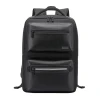 High grade business backpack antitheft waterproof backpacks laptop leather backpack men