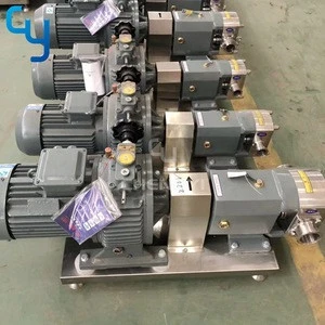 High performance sanitary stainless steel food grade gear rotor stator pump rotary lobe pump for high viscosity products