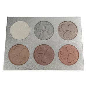 High pigment highlight 6 colors each set waterproofing priavate label highlighter palette