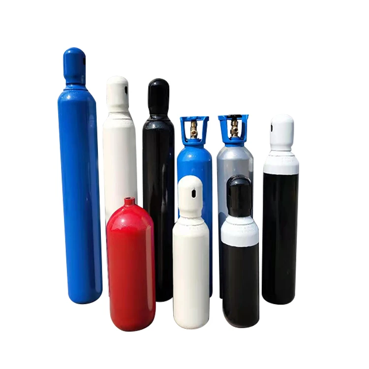 High pressure CE seamless steel gas cylinder 150 bar gas tank 2l 4l 10l 20l  gas bottle with cap and valve