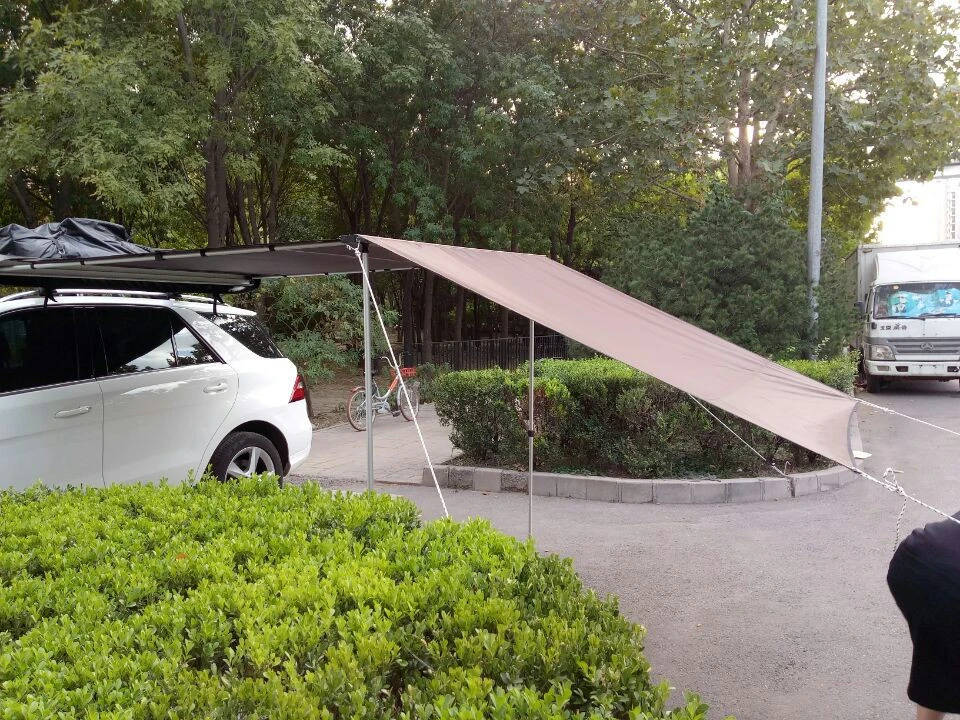High quality 600D polyester car side awning with optional front awning
