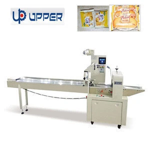High quality Automatic Horizontal Biscuit Packing Machine  Candy, Bread, Instant Noodle, Chocolate, Candy Packaging Machine